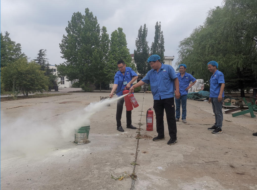 The annual fire drill was successful in Shandong Zhongchan P